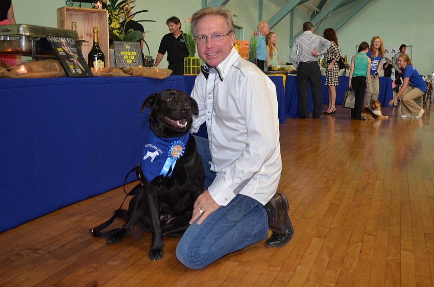 Ron Soto with J.R., the â€˜labra-dorable.â€™