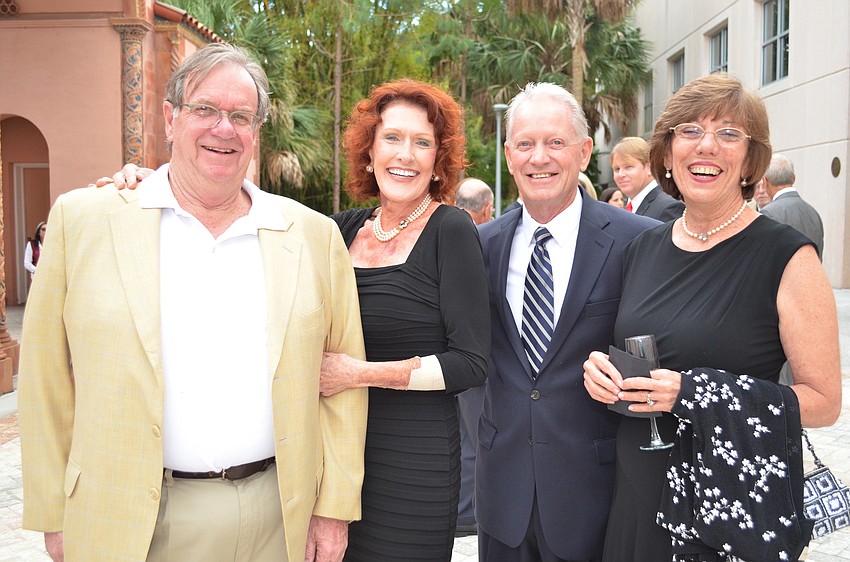 Christopher Hutchins and Val Phillips with John and Gayle Rector