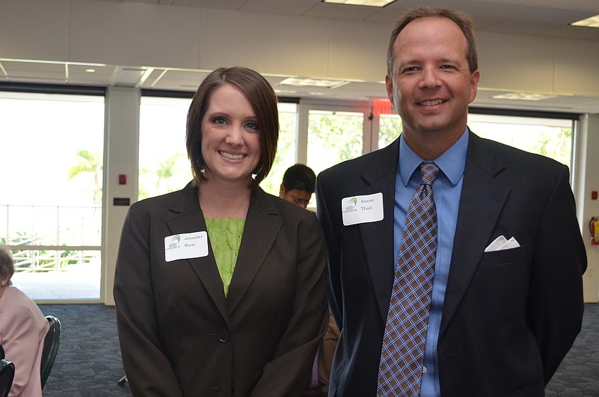 Jennifer Rust and Aaron Thiel