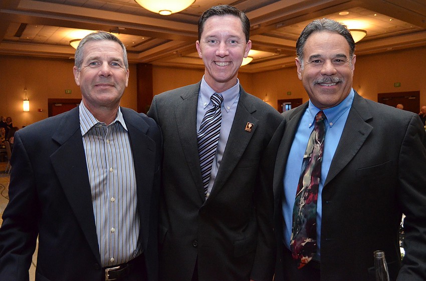 Allen Conrad, honoree Peter Crowley and Dr. Joseph Arme
