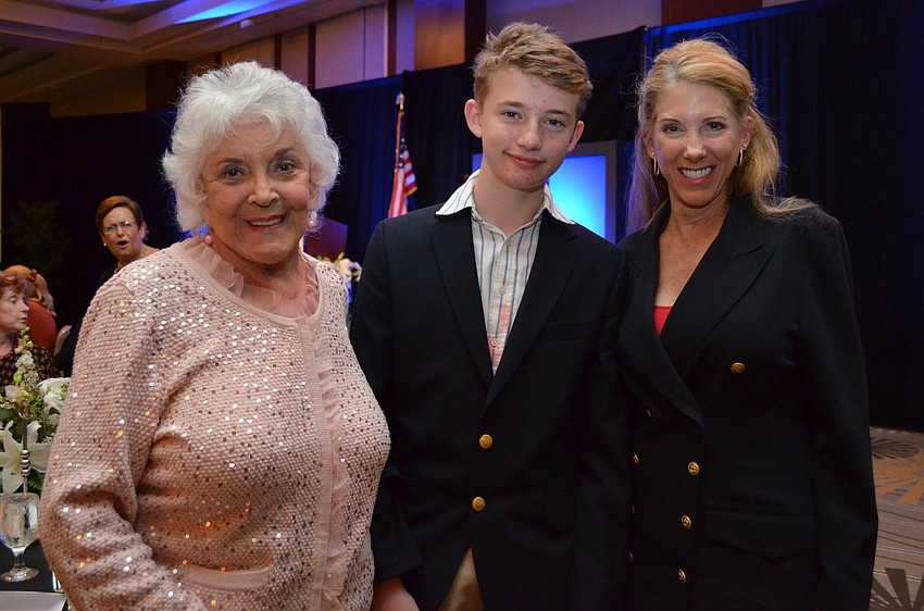 Honoree Tana Sandefur with John and Deborah Sandefur