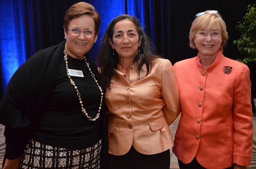 Jocelyn Stevens, Flor Chavez and Jennifer Saslaw