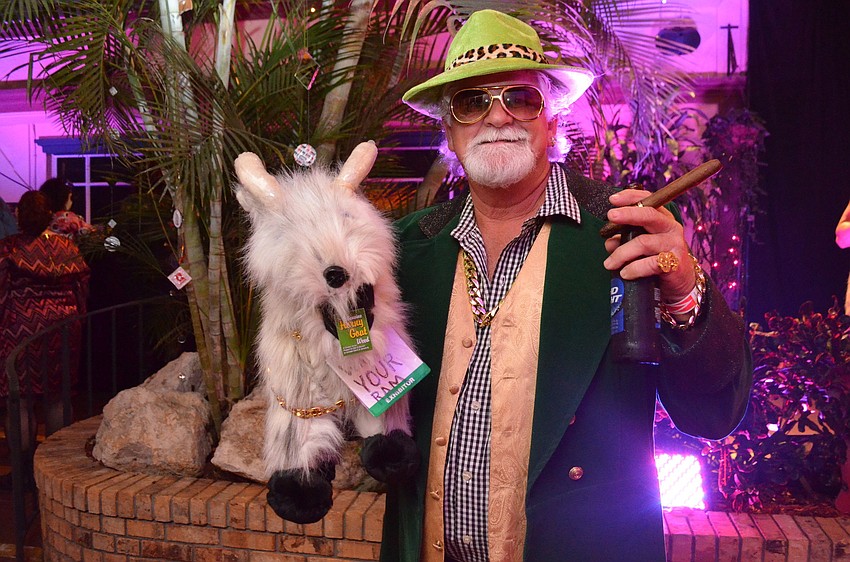 Kevin Friedman with the horny goat.