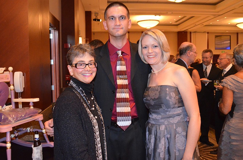 Dr. Sylvia Ferretti with Nathan and Bethany Carr