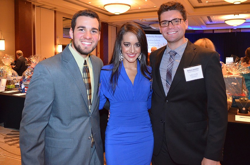 LECOM students Jason Johnson, Katherine Perez and Nathan Janowicz