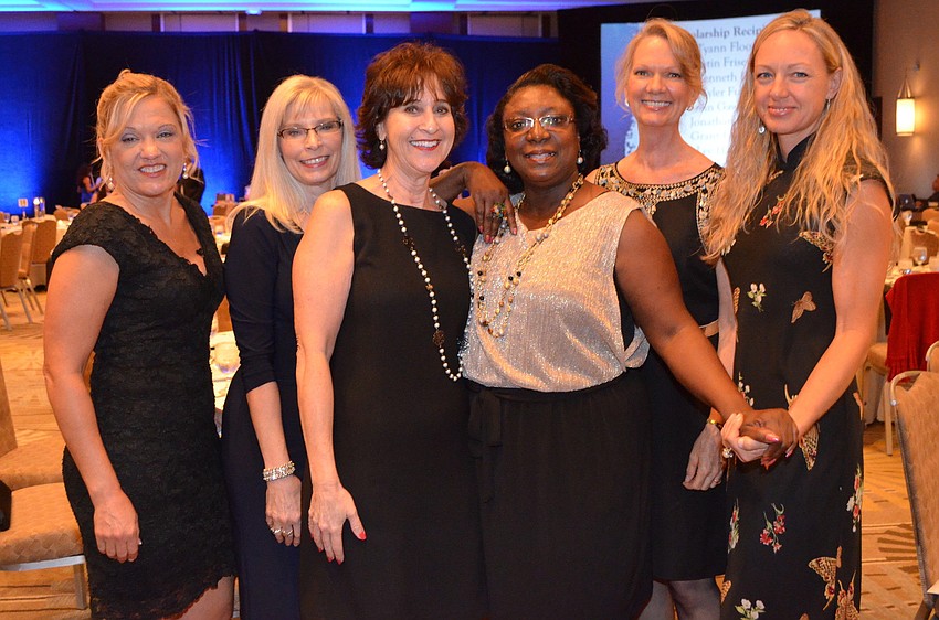 Julie Martel, Shelia Cowan, Gail Shane, Carlene Lemley Becky Canesse and Bergen Sterahle