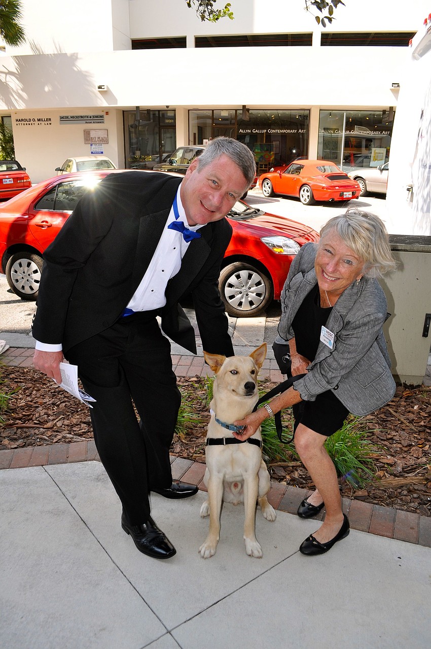 Paul Kelly and Beth Macaulay with Charlie