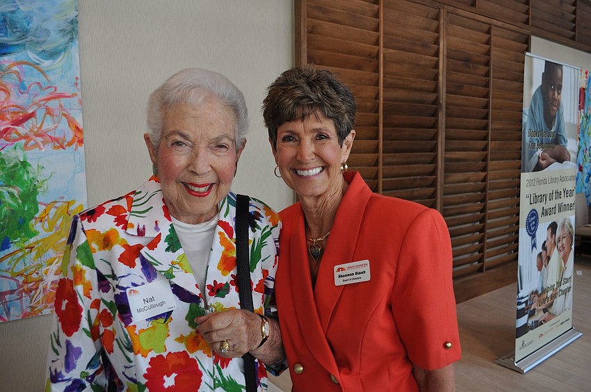 Nat McCullough and emcee Shannon Staub