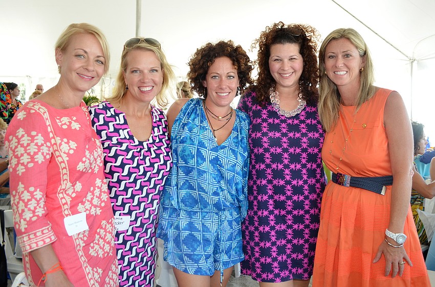 Karen Misantone, Jamie Becker, Mindy Rollins, Bianca Lawrence and Aurelie van der Broek