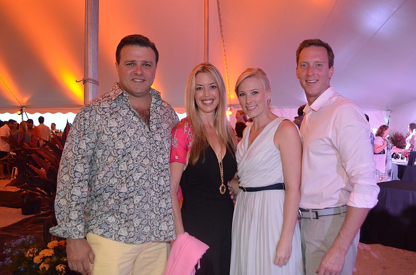 Co-chairs Tom and Kristy Cail with Stephanie and Max Hannum