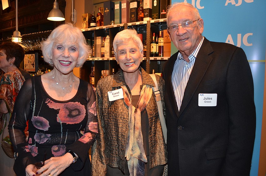 Co-chair Margie Barancik with Carol and Jules Green