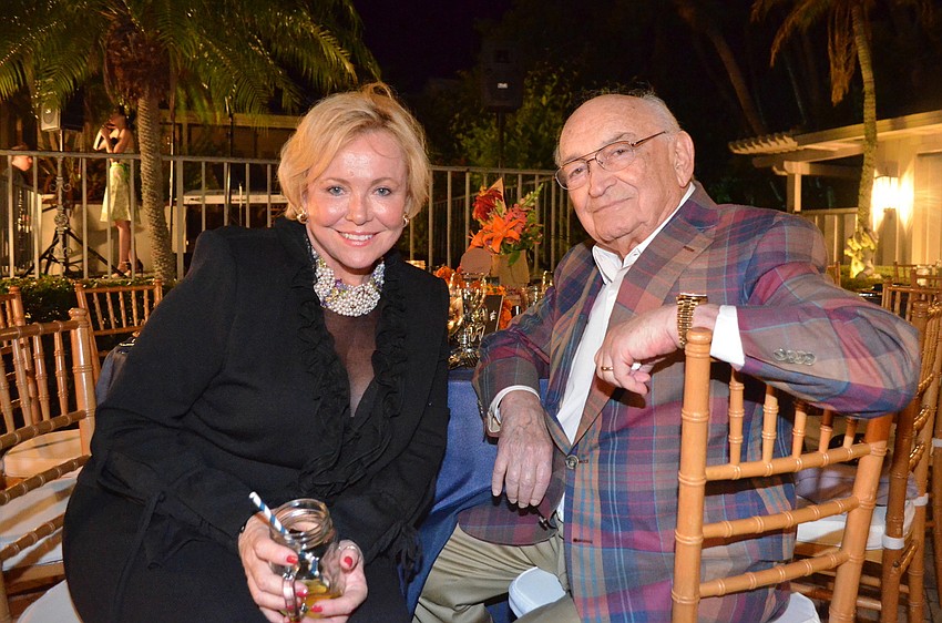 Mollie Nelson and honorary host Stanley Kane