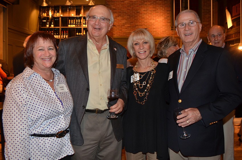 Janet Udell and co-chair David Chaifetz with Debbie and Larry Haspel
