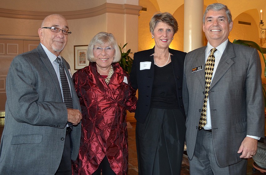 Co-chairs Marvin Albert, Gerri Aaron and Pamela and David Steves