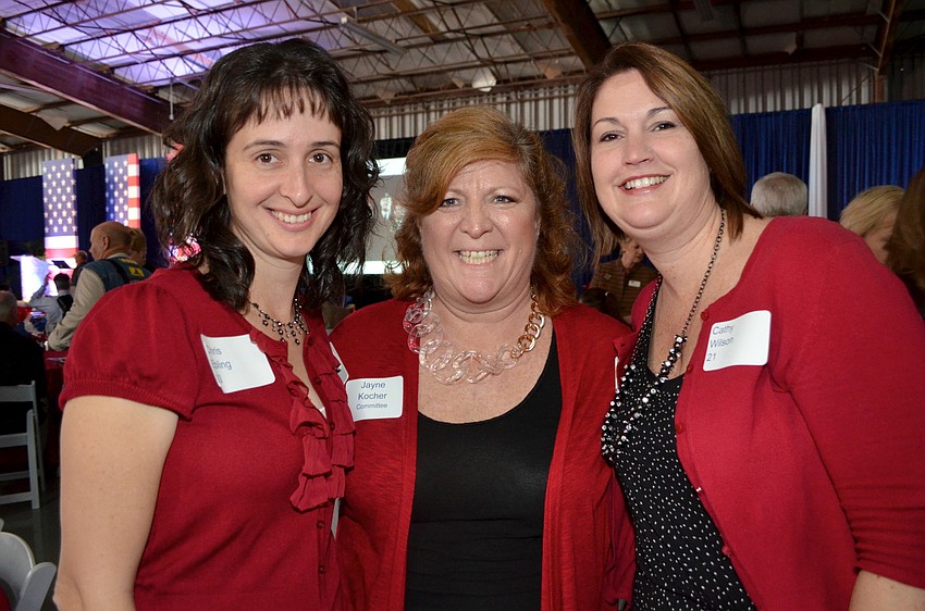 Chris Ebling, Jayne Kocher and Cathy Wilson