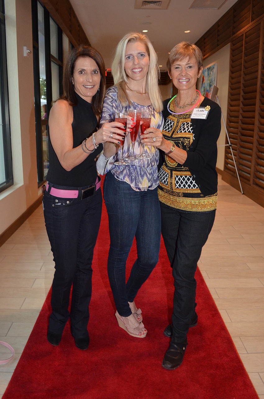 ARC executive director Gisele Pintchuck with co-chairs Shelley Sarbey and Karin Gustafson