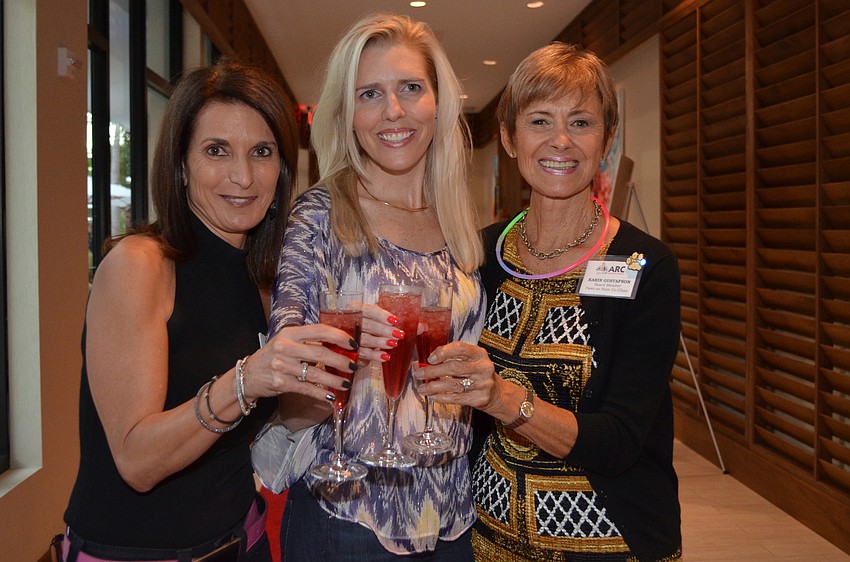 ARC executive director Gisele Pintchuck with co-chairs Shelley Sarbey and Karin Gustafson