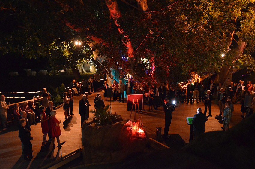 Donors gathered at the Ann Goldstein Childrenâ€™s Rainforest Garden for a special preview Thursday, Nov. 7, at Marie Selby Botanical Gardens.