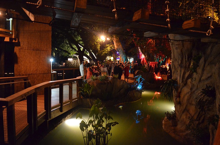 Donors gathered at the Ann Goldstein Childrenâ€™s Rainforest Garden for a special preview Thursday, Nov. 7, at Marie Selby Botanical Gardens.