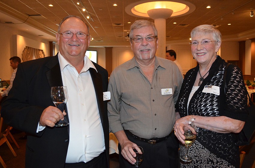 Frank Roxby with Joel and Bev Morrison