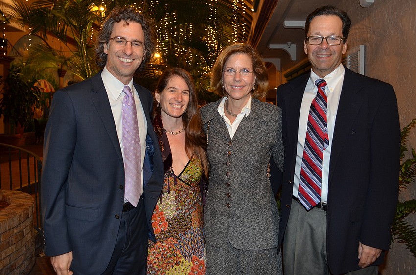 Rabbis Brenner and Elaine Glickman with Jill and Scott Levine