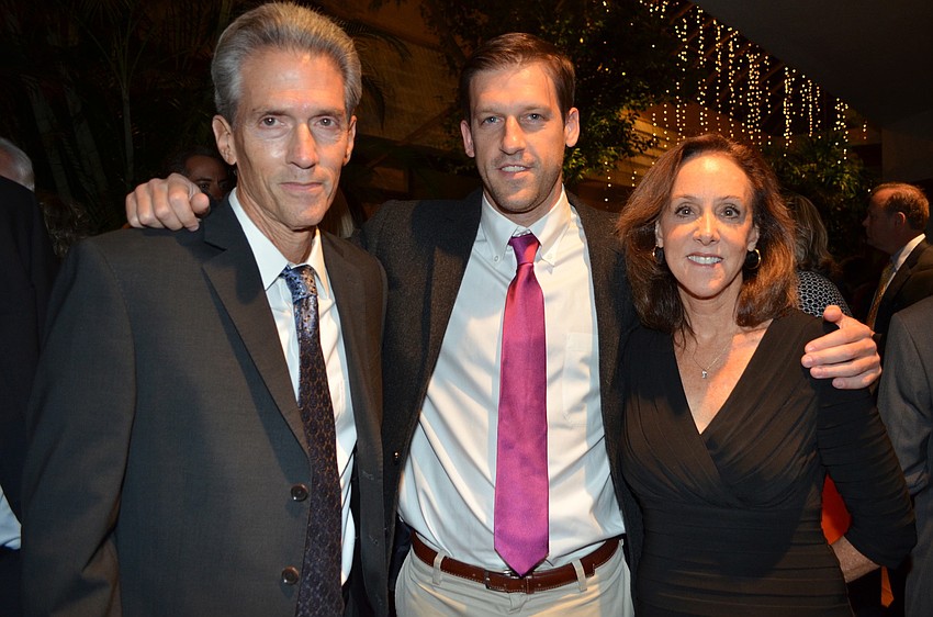 Larry and Adam Kabinoff with Deb Knowles