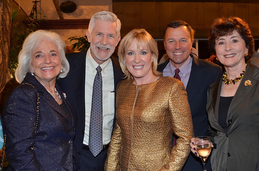 Graci and Dennis McGillicuddy, honoree Teri Hansen, Scott Collins and Barbara Brizdle