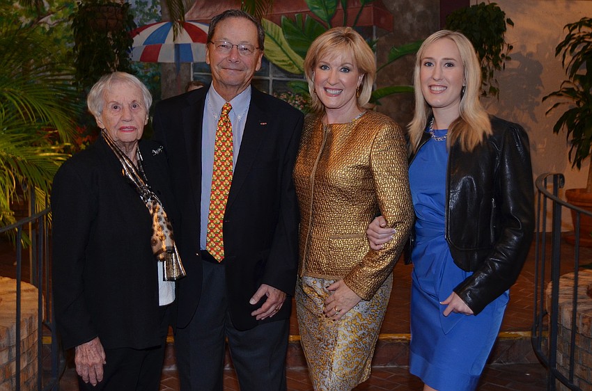Ann Spaulding, Steve Wilberding, honoree Teri Hansen and Crystal Hansen