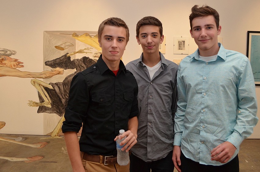 Christian and River Poota with Ted Miller