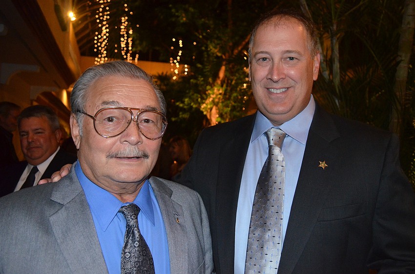 Johnny Yong with Sheriff Tom Knight