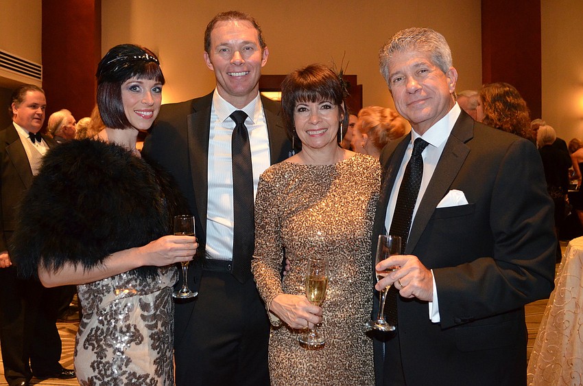 Erin and Scott Boatwright with co-chairs Debbie and Tom Shapiro