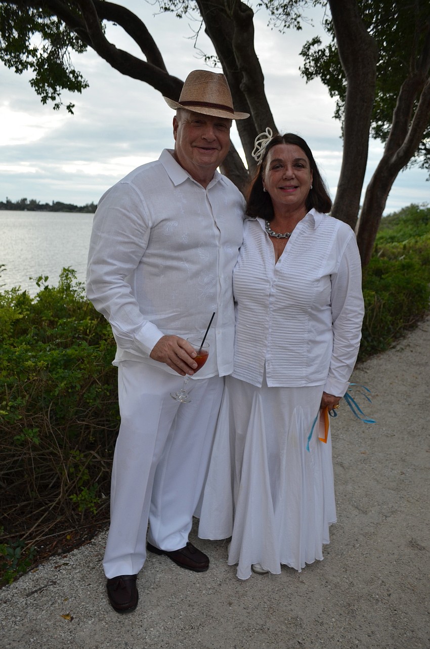 Dan Carter with co-chair Judy Rossmoore Veale