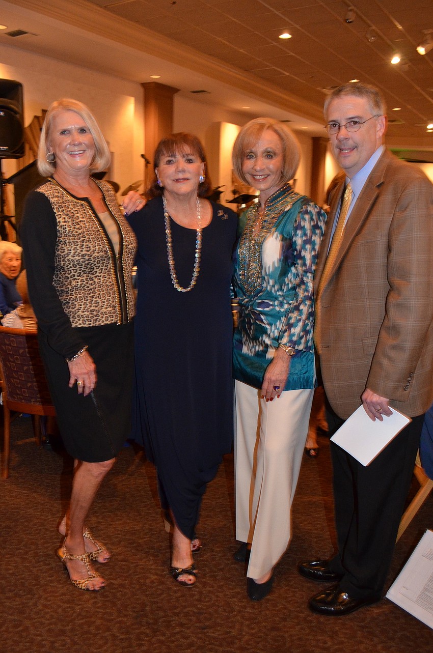 Co-chairs Terrie Linford and Helen Glaser with Barbara Simon and Joe McKenna