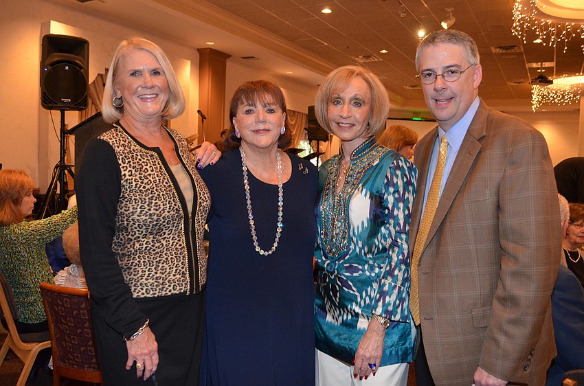 Co-chairs Terrie Linford and Helen Glaser with Barbara Simon and Joe McKenna