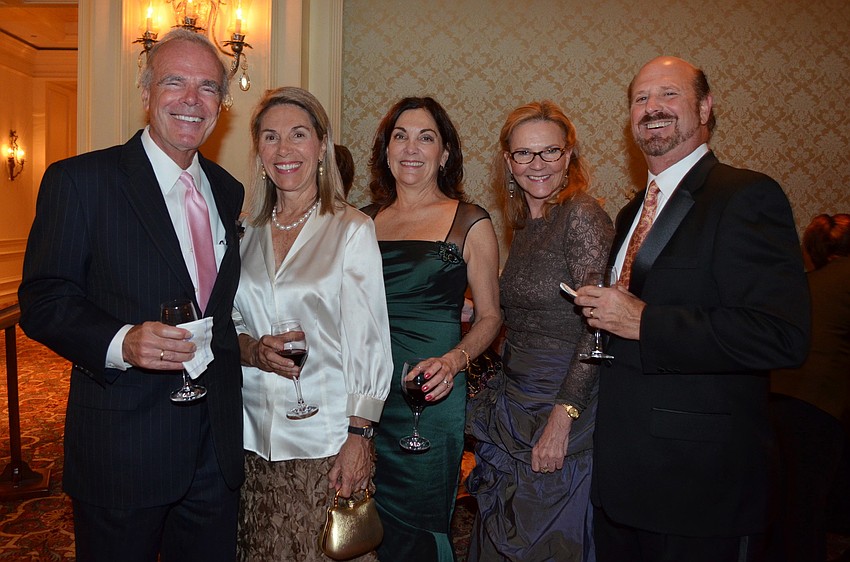 Jerry and Barbara May, Irene Fleshner, Julia McClung and David Hill