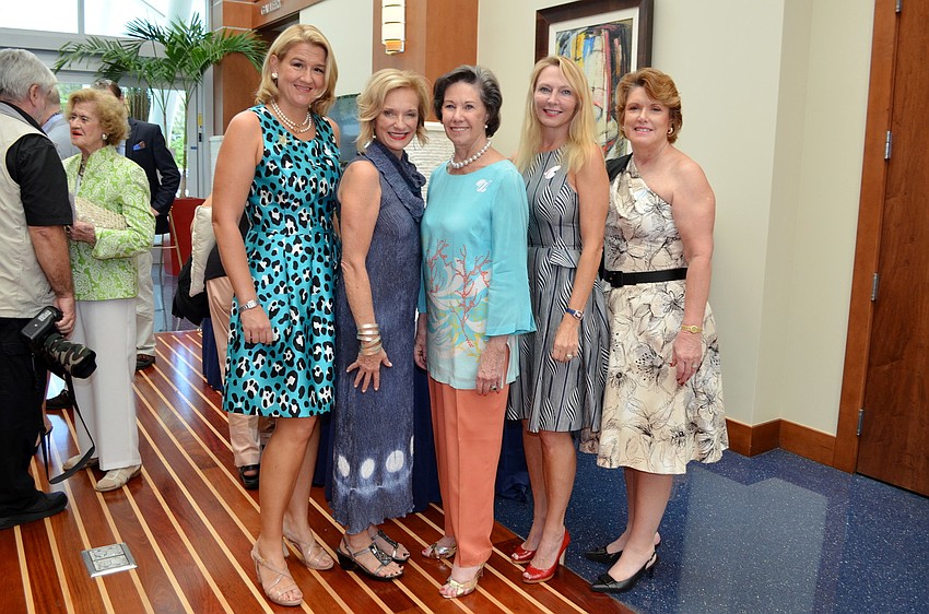 Co-chair Pauline Joerger, Barbara Zdravecky, chairwoman Cornelia Matson and co-chairs Allison Scanlan and Anita Holec
