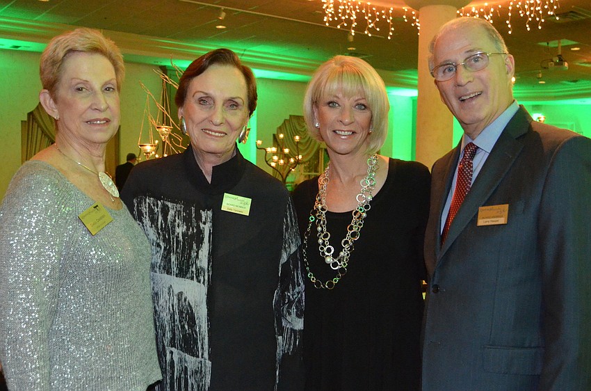 Co-chairs Carol Camiener and Sally Yanowitz with Debbie and Larry Haspel