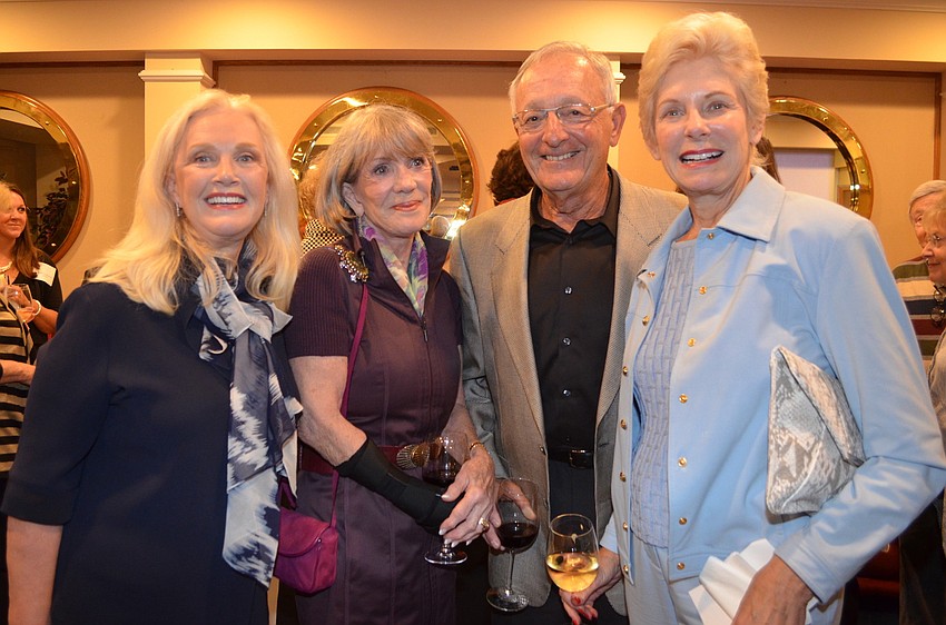Gayle Leby and Judy Hoffman with Jack and Judy Bloch