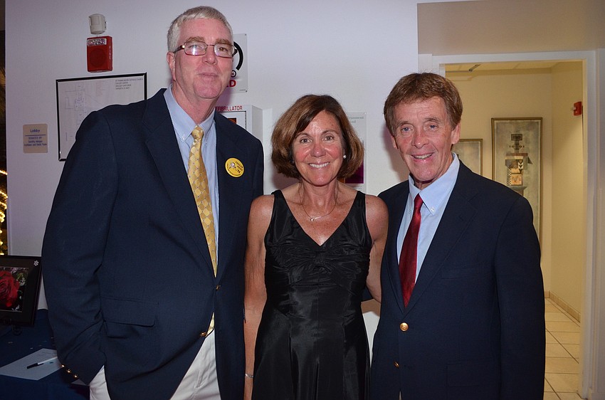 Bob Greene with Laurie and Mike Dowling