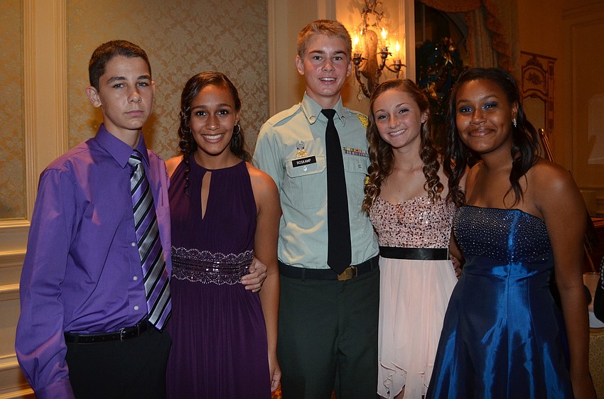 Trei Mandia, Alissa Mercado, Riley Roskamp, Kelli Kennedy and Muna Muhammad