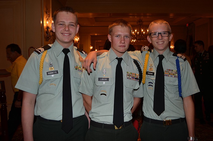 Noah Robinette, Luke Lubaski and Connor Freeman