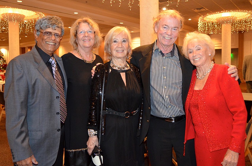 Arun and Gisela Bhagwat and Lilly and Mark Clemann with co-chair Alma Abshier