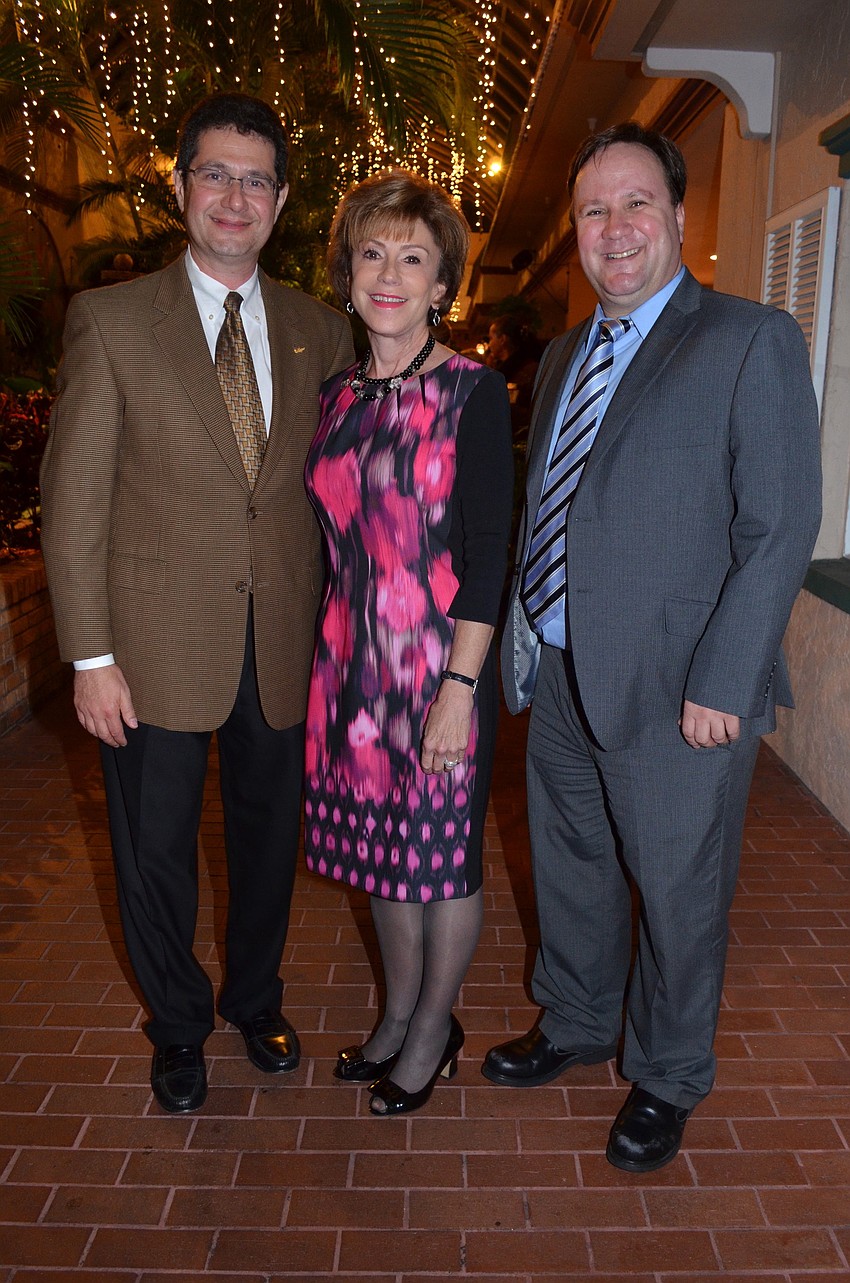 Dr. Steve Greenbaum, Dr. Judy Genshaft and Dr. Cihan Cobanoglu