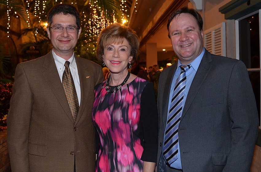 Dr. Steve Greenbaum, Dr. Judy Genshaft and Dr. Cihan Cobanoglu