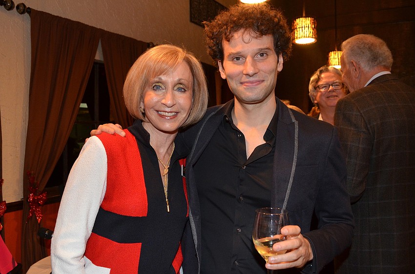 Barbara Simon and featured artist David Greilsammer