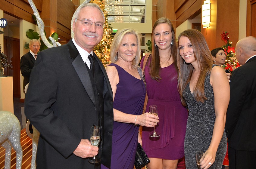 Peter Hayes, Katie Hayes, Katie Cianfajlione and Lauren Hayes