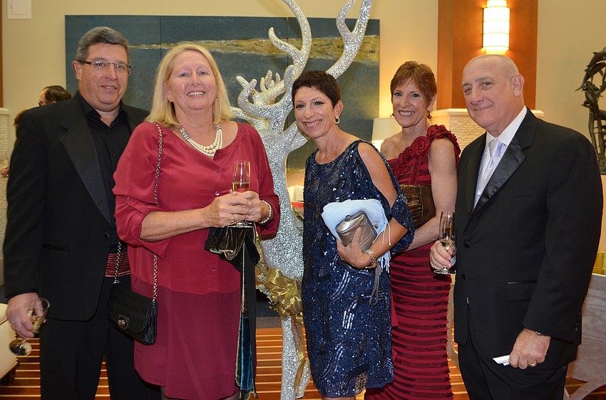 Jim and Melissa Palermo, Felice Schulaner, Alison Gardner and Dennis Rees