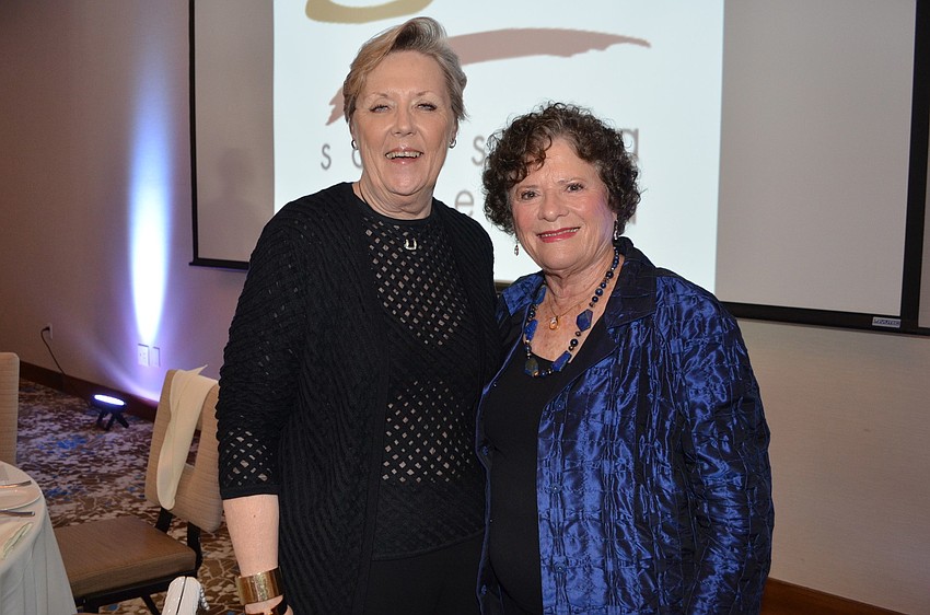 Sister-in-laws Carol and Bev Fisher