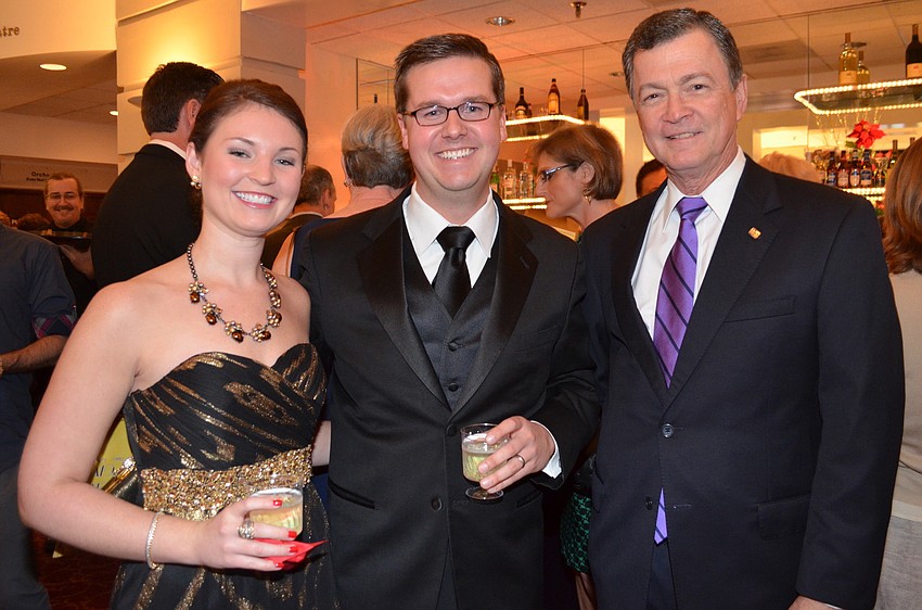 Tracy and Andrew Lundin with Gary Heard