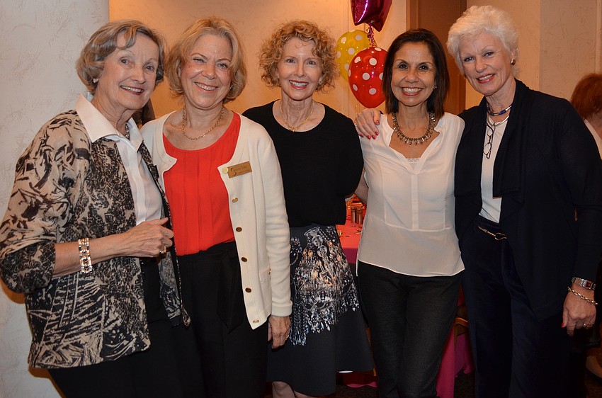 Sue Giroux, Marilyn Nordby, Vicki Eckl, Pocha Horton and Elske Vermaas